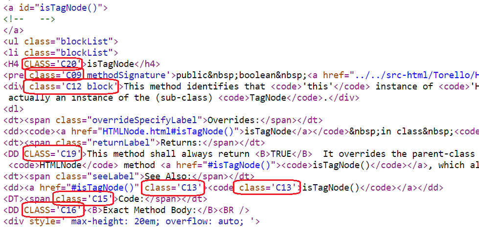 CSS Tags